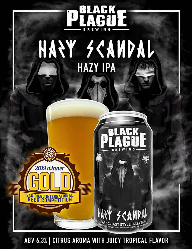 Hazy Scandal_gold medal black plague brewing