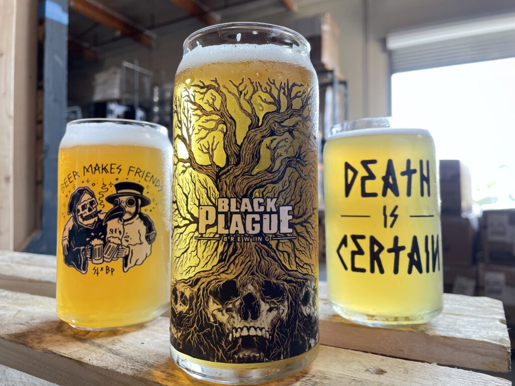 Brewed with Passion 20oz Beer Can Glass